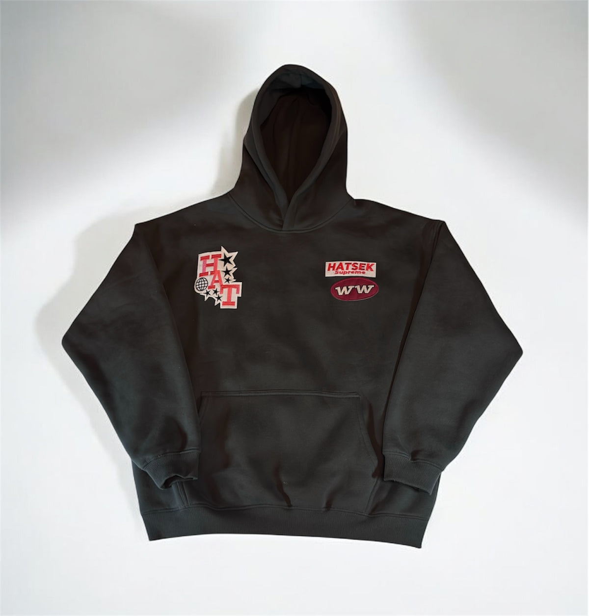 Hatsek Patches Oversized Hoodie